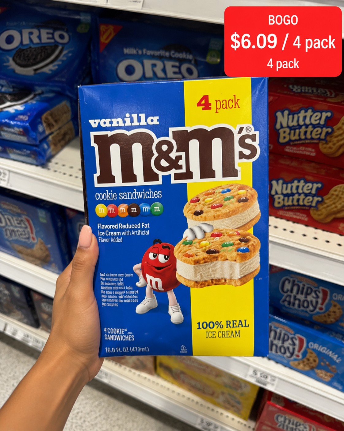 M&M's Vanilla Cookie Sandwiches