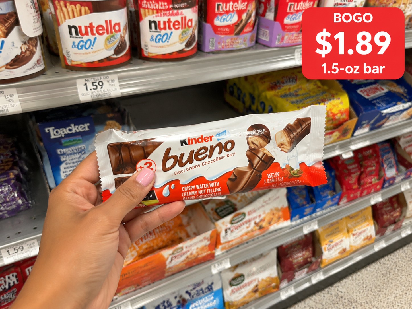 KINDER BUENO CRISPY CREAMY CHOCOLATE BAR