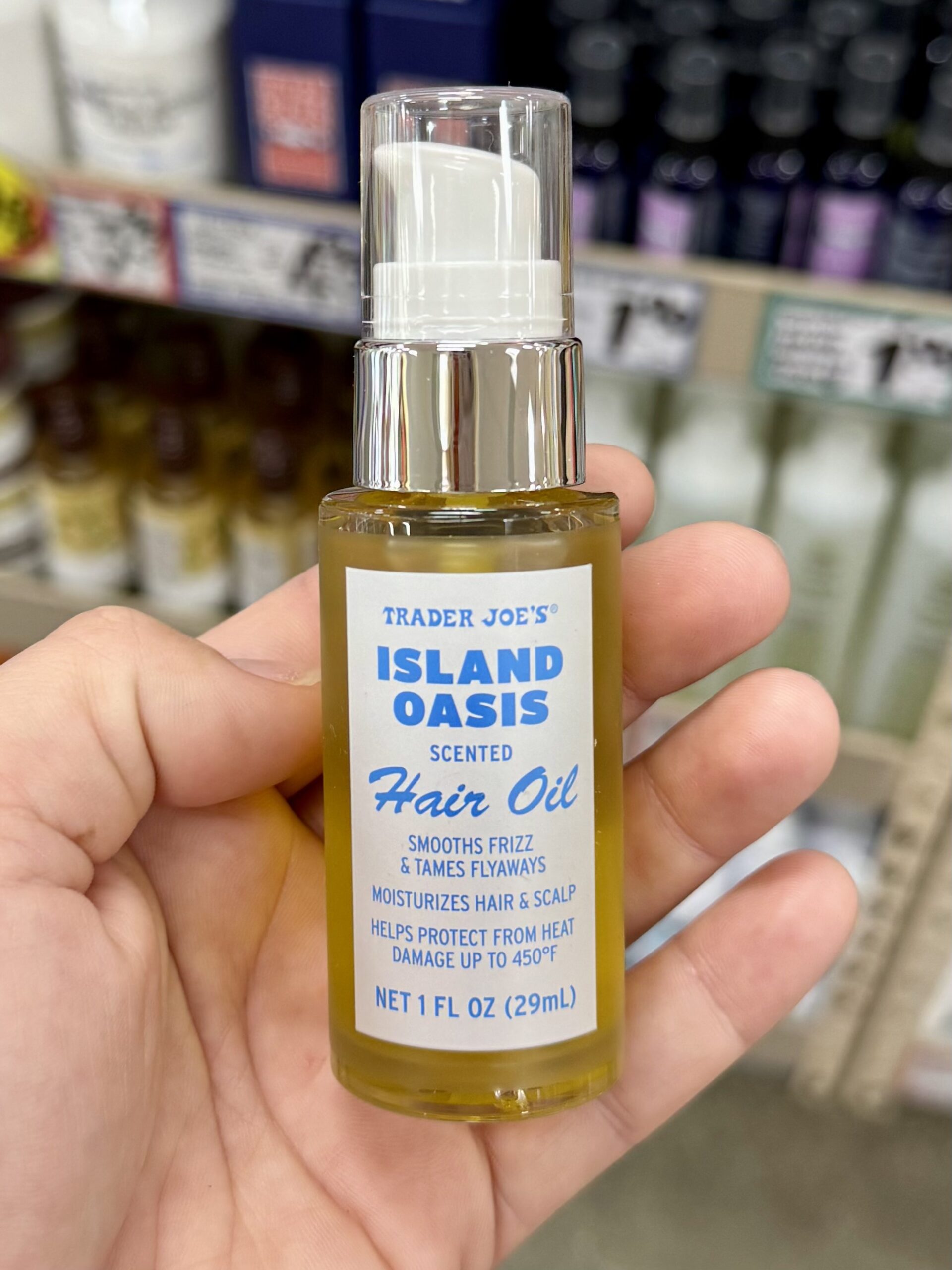 Island Oasis Scented Hair Oil - in store