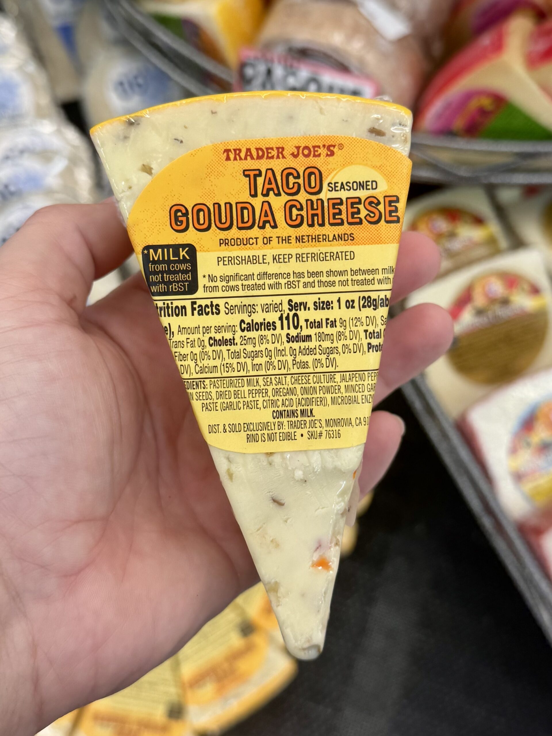Taco Seasoned Gouda Cheese - in store
