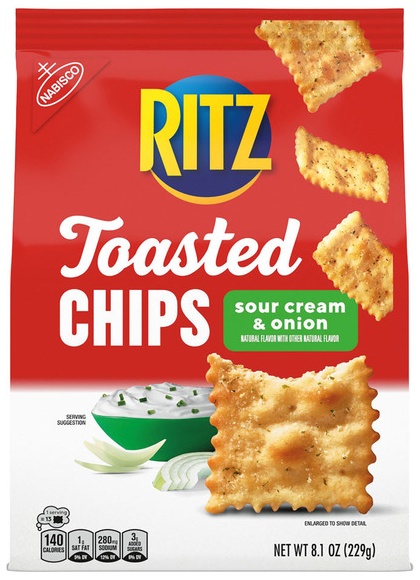 Ritz Toasted Chips - Sour Cream and Onion