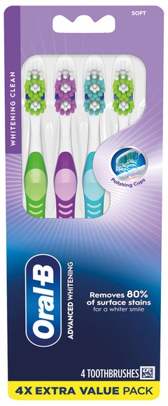 Crest Oral B Ad Wht Soft 4 pack -