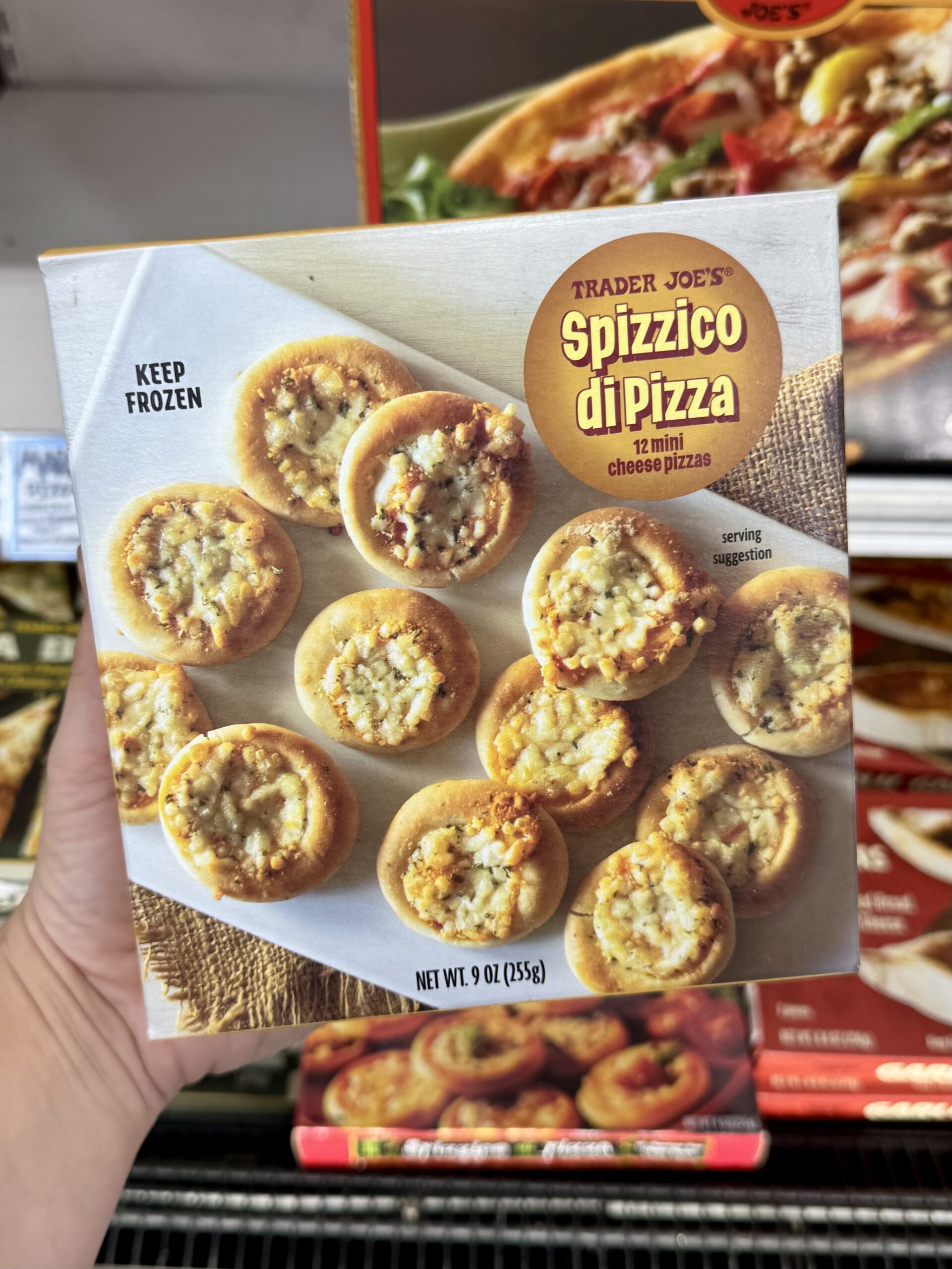 Trader Joe's Spizzico di Pizza 12 mini cheese pizzas - in store