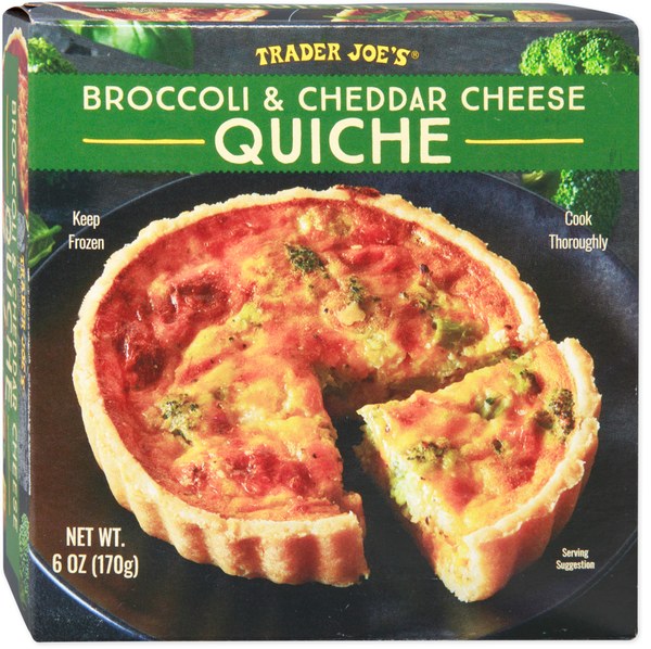 Broccoli & Cheddar Cheese Quiche – ~$6.99