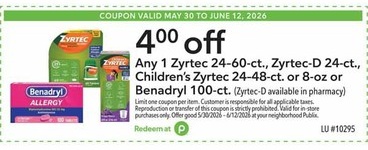(Zyrtec-D available in pharmacy)