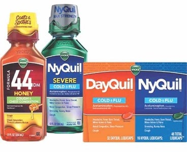Any 1 Vicks DayQuil, NyQuil or Formula 44 12–24-oz, 24–48-ct. or DayQuil/NyQuil Kids 2-pk. 8-oz