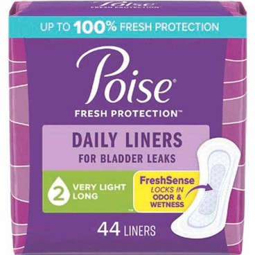 Poise Pads 14–20-ct. or 28 or 30-ct. or Liners 44 or 48-ct.