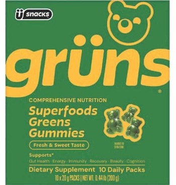 Grüns Superfoods Greens Gummies