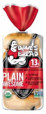 Dave's Killer Bread Organic Bagels, Bars or Snack Bites, English Muffins, or Raisin the Roof