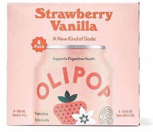 4-Pack Olipop Prebiotic Soda