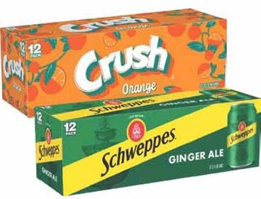 Any 2: Crush, Schweppes, Starry, Mug or Brisk