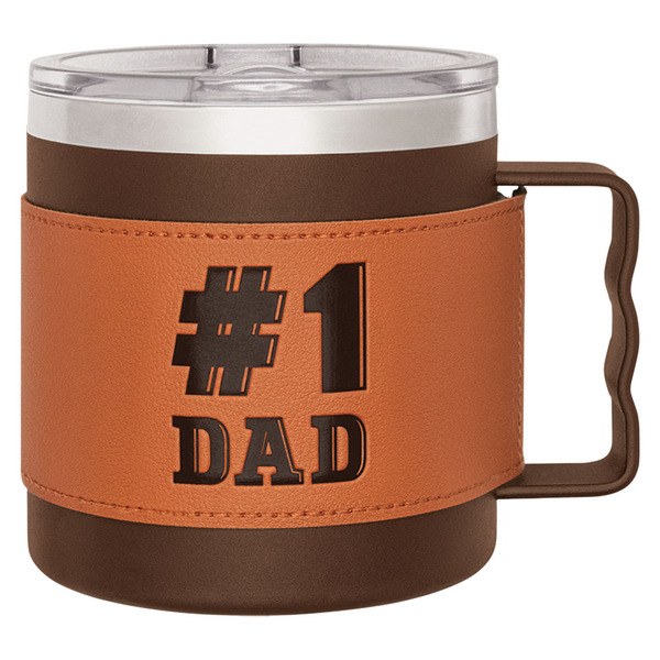 Crofton Leather Wrapped "#1 Dad" Mug | $8.99 | Seasonal |June 3, 2026