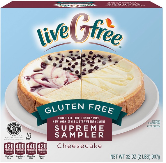 liveGfree Gluten Free Cheesecake - 