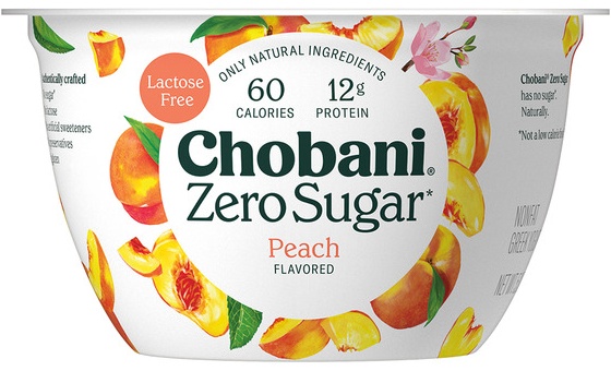 Chobani Zero Sugar Peach - 