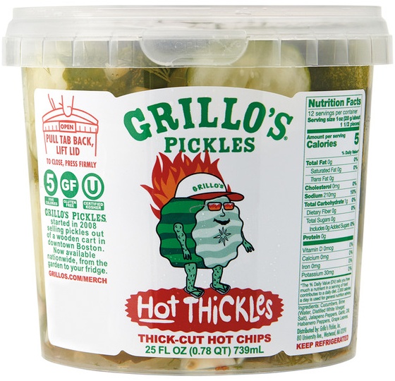 Grillo's Hot Dill Thickles -
