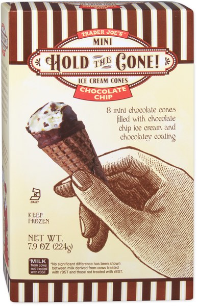 Chocolate Chip Hold the Cone! Mini Ice Cream Cones — Price: Varies (~$4)