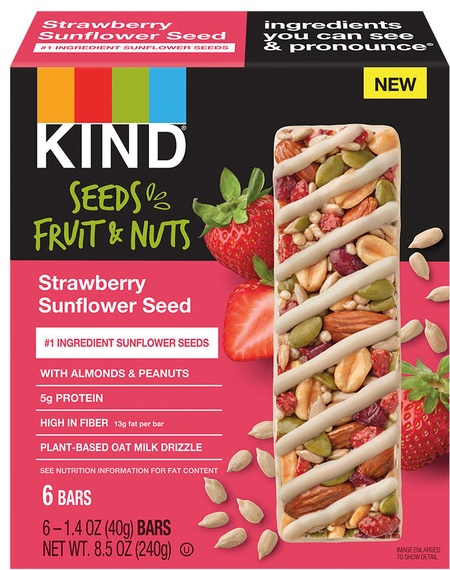 KIND Strawberry Sunflower Seed Bars -