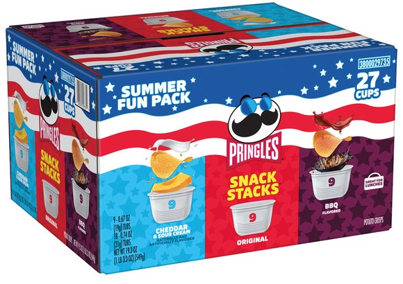 Pringles Summer Snack Stacks Variety Pack - 