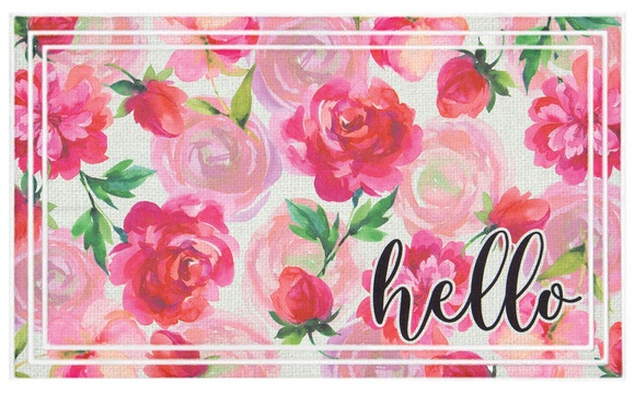 KIRKTON HOUSE 18 x 30 Deluxe Summer Mat - Hello Floral