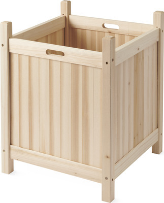Belavi Wooden Cube Planter