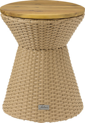 Belavi Rattan Storage Table