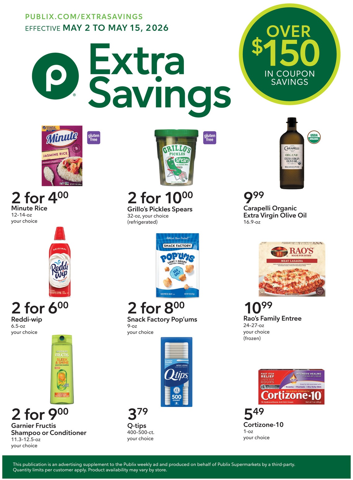 Publix Extra Savings Flyer Page 1