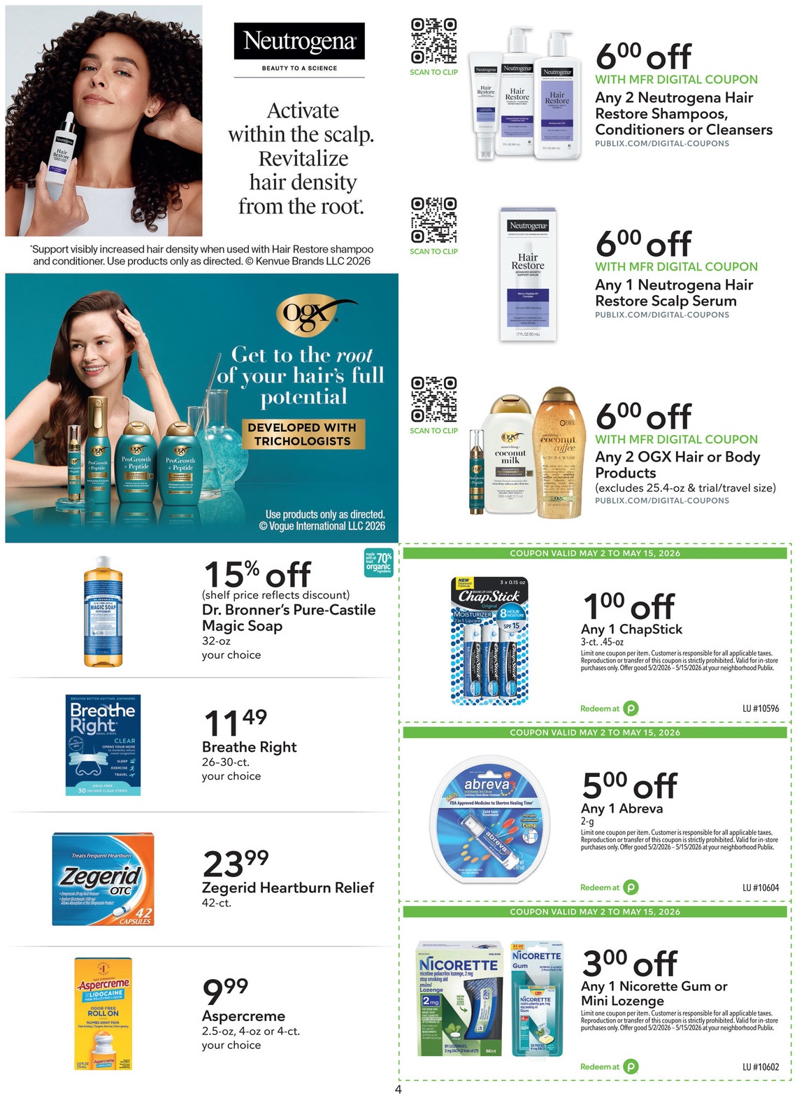 Publix Extra Savings Flyer Page 4