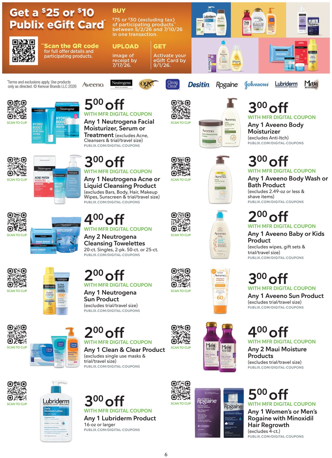 Publix Extra Savings Flyer Page 6