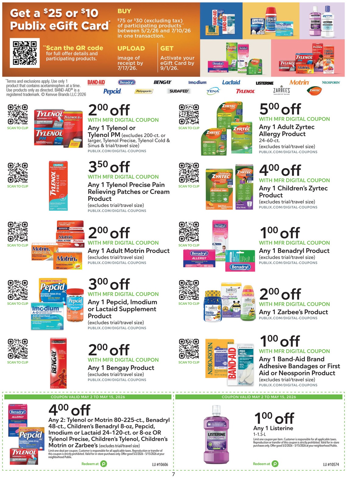 Publix Extra Savings Flyer Page 7