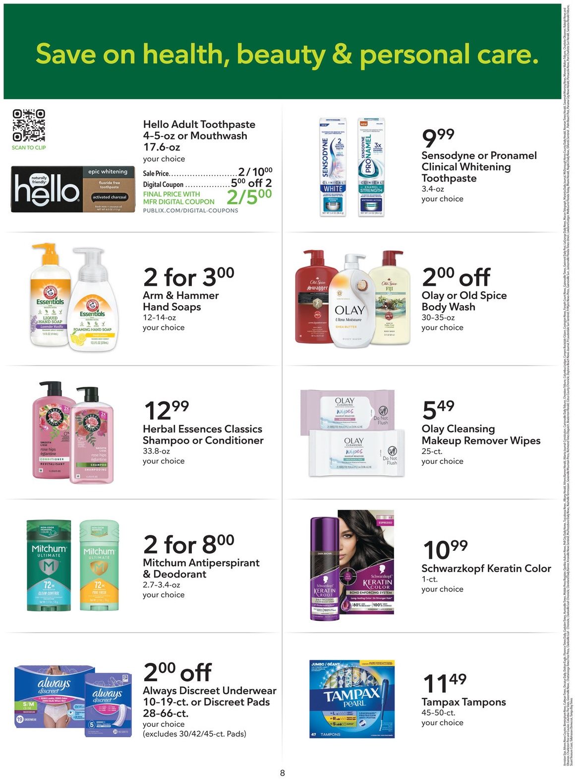 Publix Extra Savings Flyer Page 8