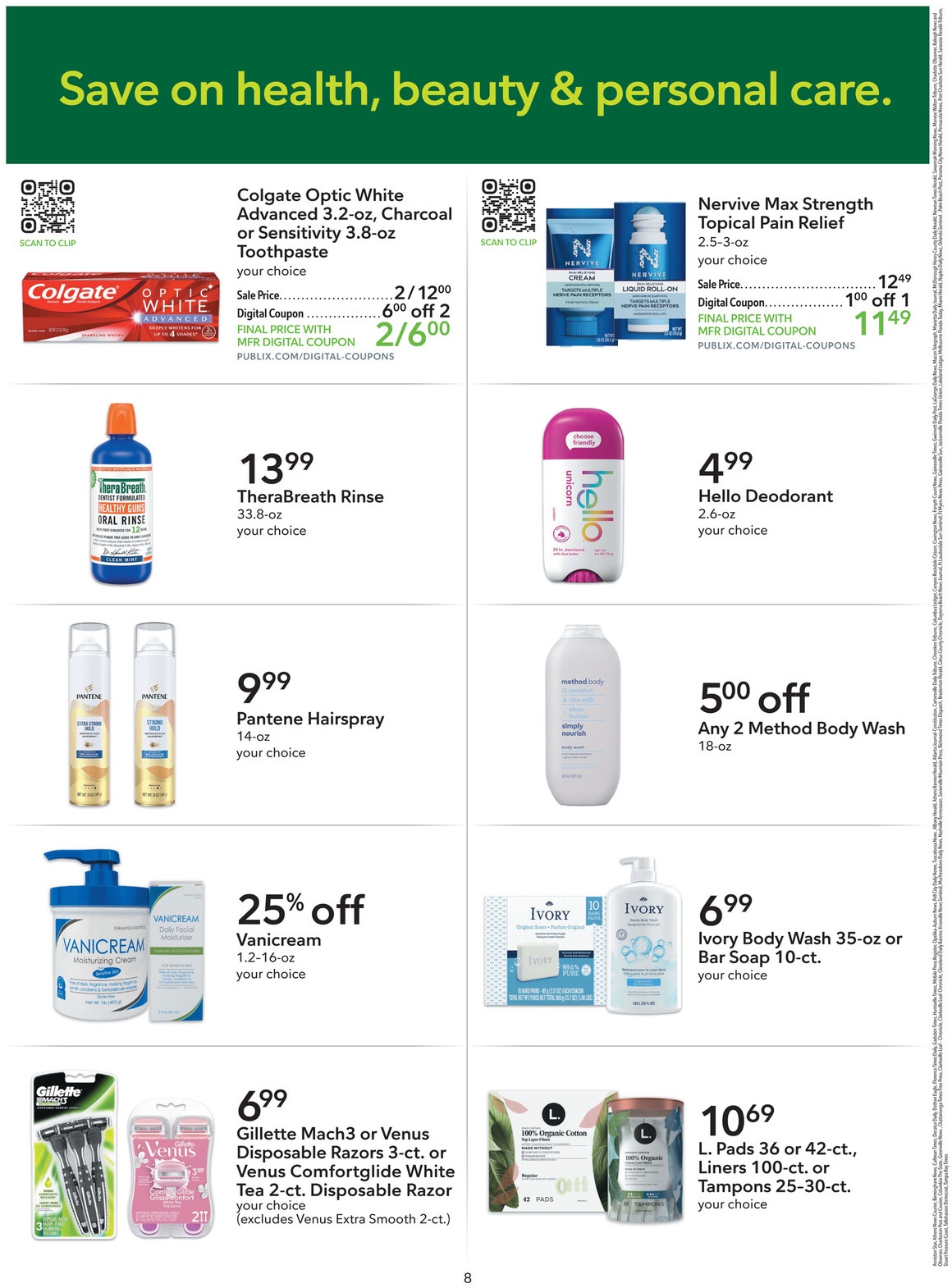 Publix Extra Savings Flyer Page 8
