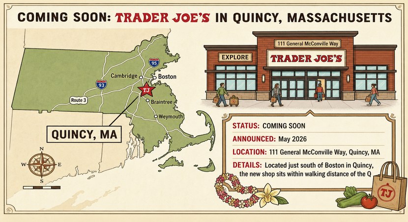 Coming Soon: Trader Joe's in Quincy, Massachusetts