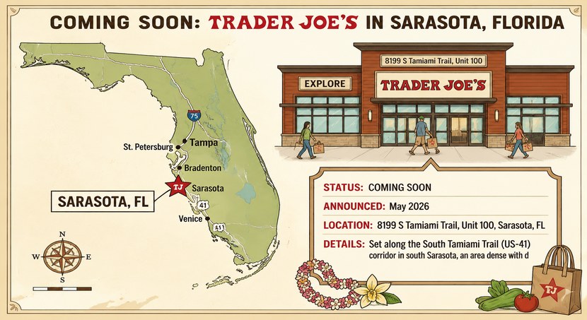 Coming Soon: Trader Joe's in Sarasota, Florida