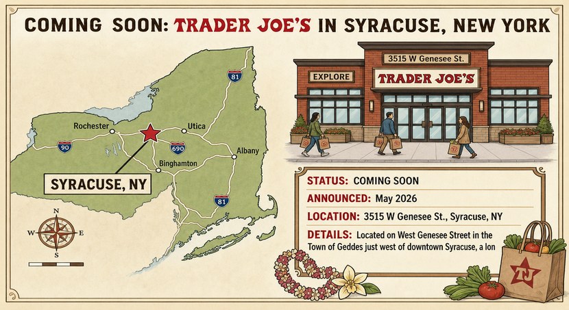 Coming Soon: Trader Joe's in Syracuse, New York