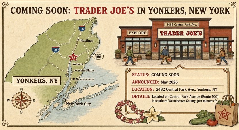 Coming Soon: Trader Joe's in Yonkers, New York