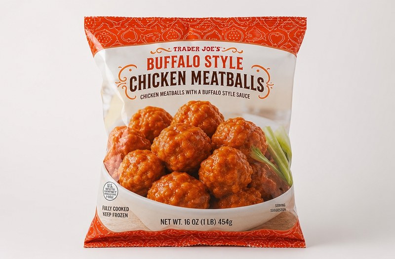 Buffalo Style Chicken Meatballs at Trader Joe's