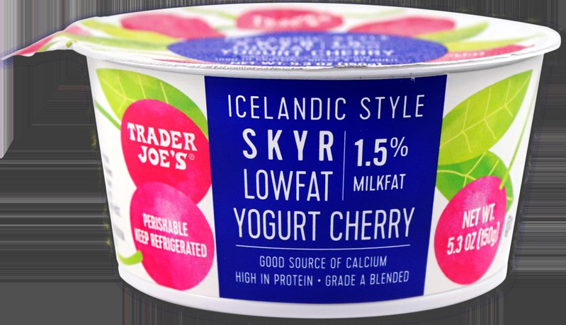 Icelandic Style Skyr Lowfat Cherry Yogurt at Trader Joe's