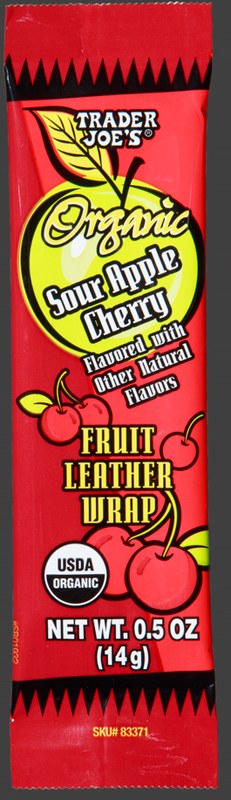 Organic Sour Apple Cherry Fruit Leather Wrap at Trader Joe's