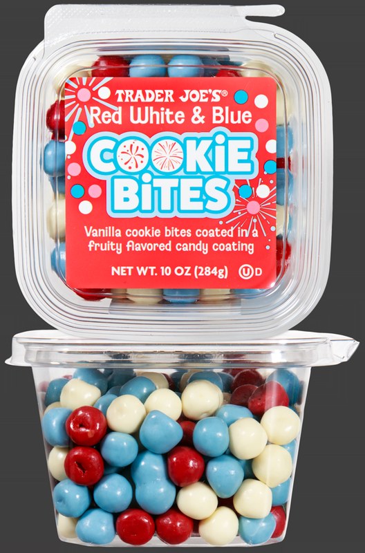 Red White & Blue Cookie Bites at Trader Joe's