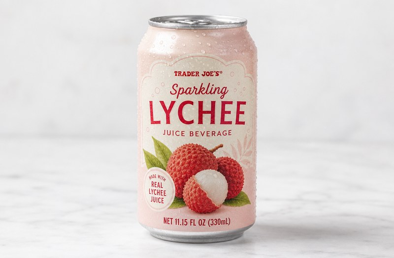 Sparkling Lychee Juice Beverage at Trader Joe's