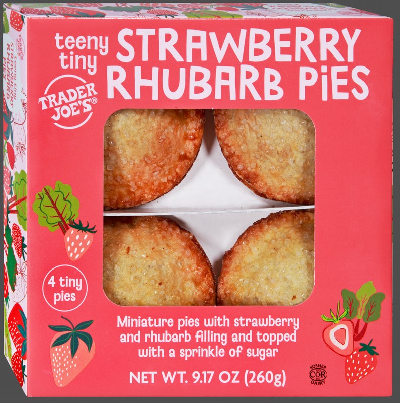 Teeny Tiny Strawberry Rhubarb Pies at Trader Joe's