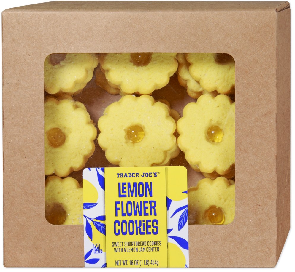 Trader Joe's Lemon Flower Cookies