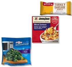 Birds Eye Frozen Vegetables 9.3-16 oz, Red's Burritos 4.5-5 oz or Jimmy Dean Breakfast Bowls 7-9 oz