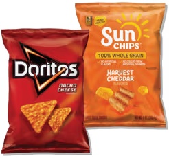 Doritos 9.25-11.25 oz or Sun Chips 7 oz