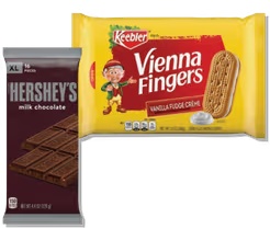 Hershey XL Bars 3.5-4.5 oz or Keebler Chips Deluxe, Sandies or Vienna Fingers Cookies 9-12 oz