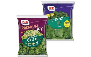 Dole Salad Kits, Romaine, Spinach, Shredded Lettuce or Garden Salad 8-13.6 oz