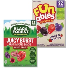 Funables or Black Forest Fruit Snacks 22 ct