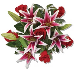 Elegant Rose & Lily Bouquet