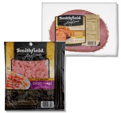 Smithfield Boneless Ham Steaks or Diced or Cubed Ham 8 oz