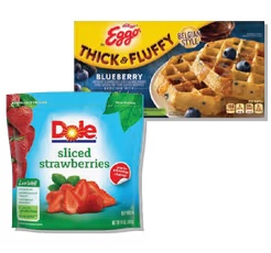 Dole Frozen Fruit 12-16 oz or Eggo Thick & Fluffy Waffles or Pancakes 8.4-11.6 oz
